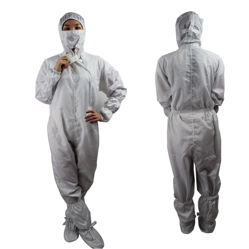 Unisex Low Linting Electronics Factory Safety Work Clothing